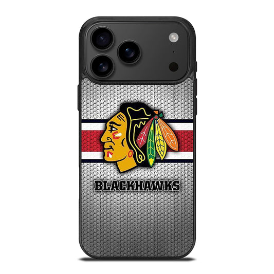 CHICAGO BLACKHAWKS METAL LOGO iPhone 17 Pro Max Case Cover