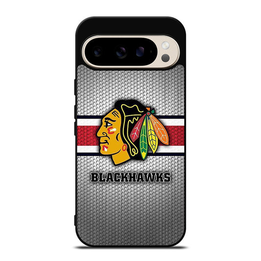 CHICAGO BLACKHAWKS METAL LOGO Google Pixel 9 Pro Case Cover