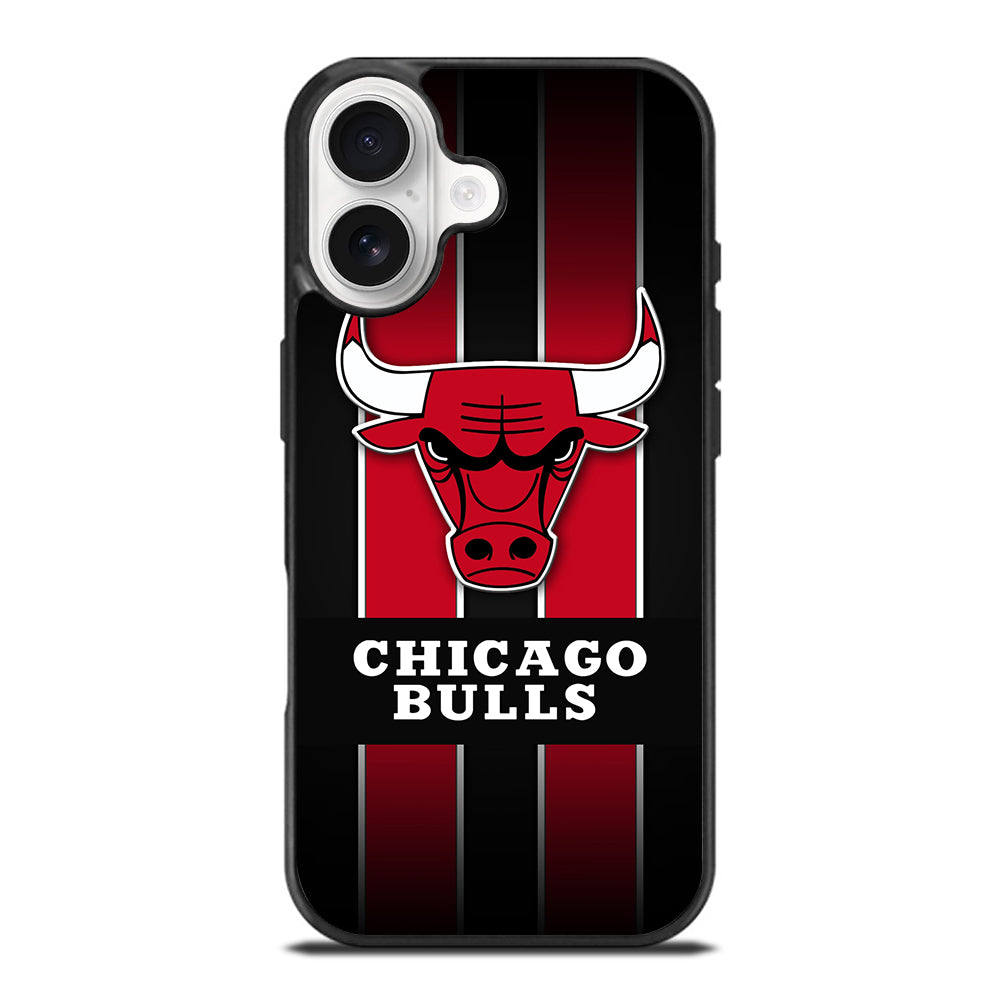 CHICAGO BULLS STRIPE LOGO iPhone 17 Case Cover