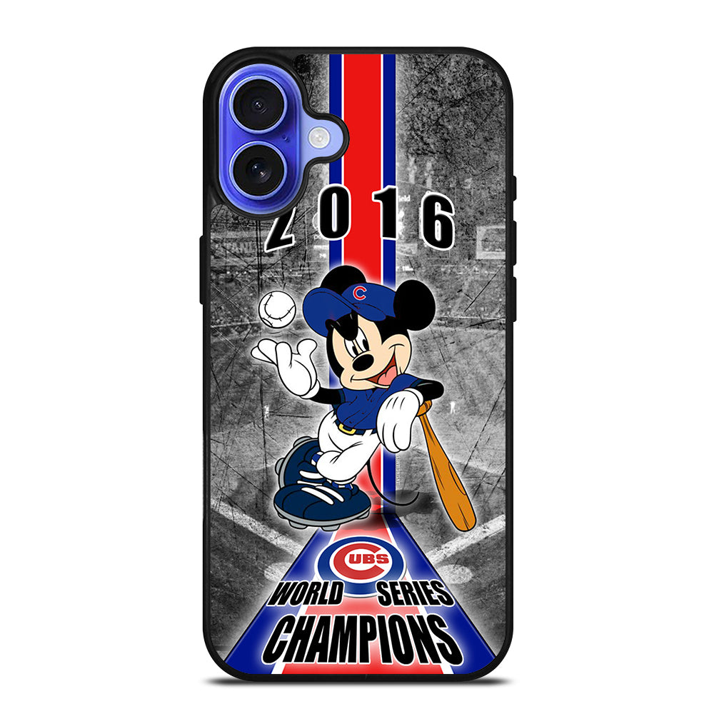 CHICAGO CUBS MICKEY MOUSE iPhone 16 Case Cover