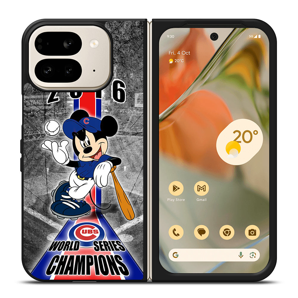 CHICAGO CUBS MICKEY MOUSE Google Pixel 9 Pro Fold Case Cover