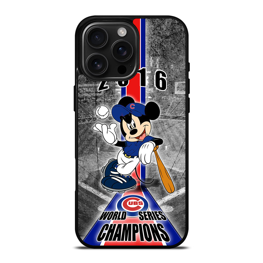 CHICAGO CUBS MICKEY MOUSE iPhone 16 Pro Max Case Cover