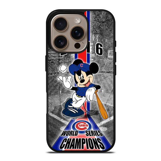 CHICAGO CUBS MICKEY MOUSE iPhone 16 Pro Case Cover