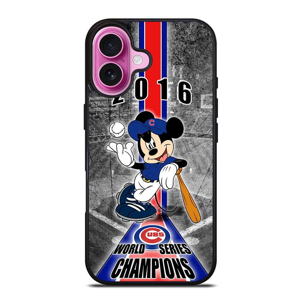 CHICAGO CUBS MICKEY MOUSE iPhone 16 Plus Case Cover