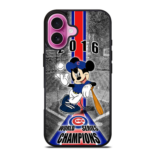 CHICAGO CUBS MICKEY MOUSE iPhone 16 Plus Case Cover