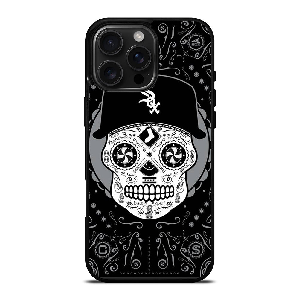 CHICAGO WHITE SOX SKULL LOGO iPhone 16 Pro Max Case Cover