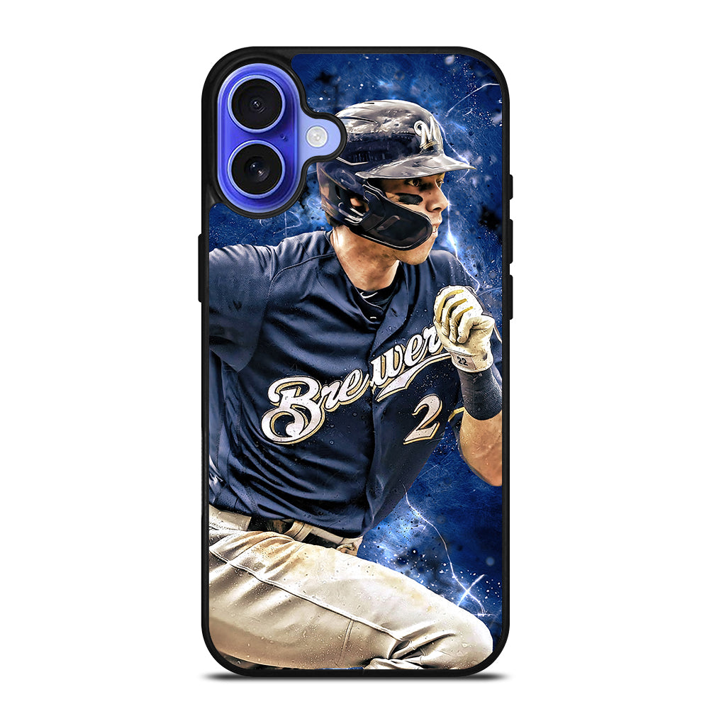 CHRISTIAN YELICH MILWAUKEE BREWERS FOOTBALL iPhone 16 Case Cover