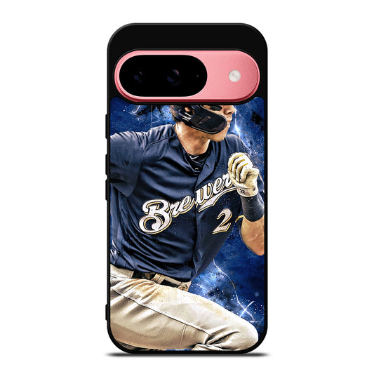 CHRISTIAN YELICH MILWAUKEE BREWERS FOOTBALL Google Pixel 9 Case Cover