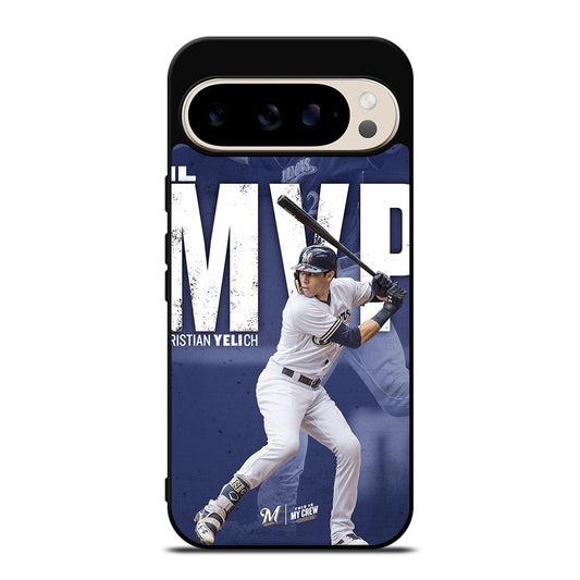 CHRISTIAN YELICH MILWAUKEE BREWERS FOOTBALL 2 Google Pixel 9 Pro Case Cover