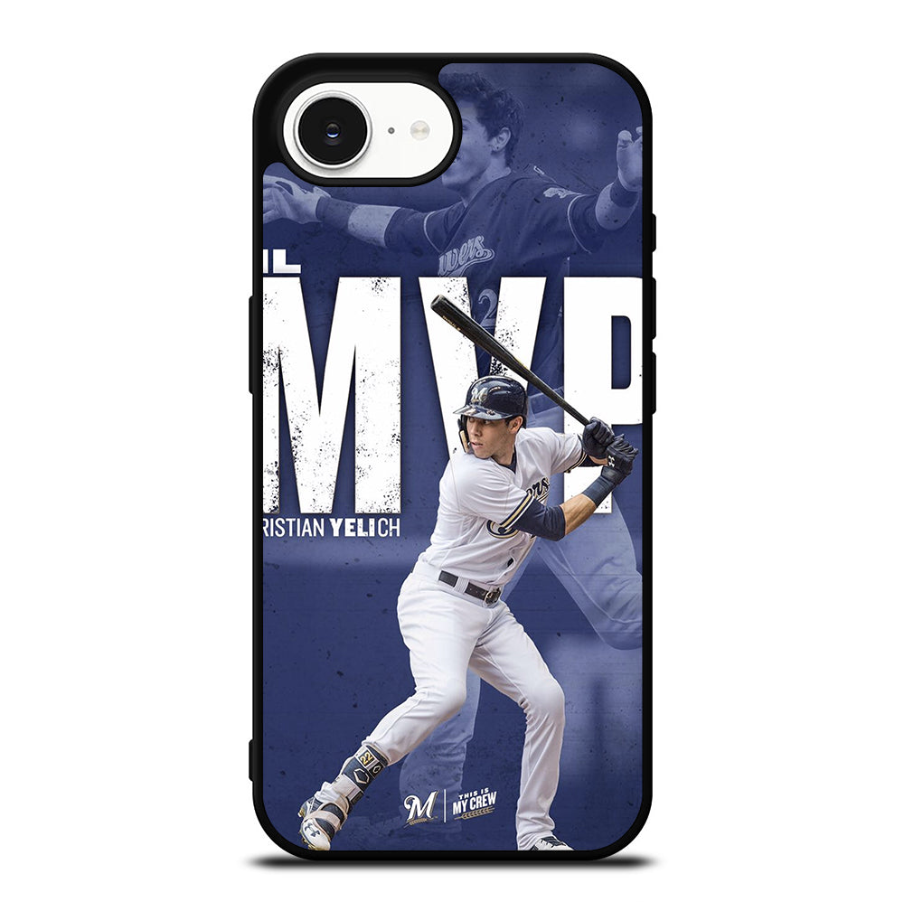 CHRISTIAN YELICH MILWAUKEE BREWERS FOOTBALL 2 iPhone 16e Case Cover