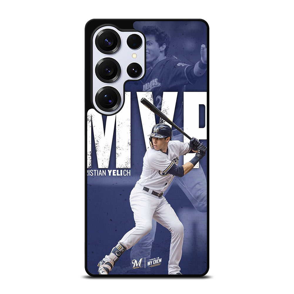 CHRISTIAN YELICH MILWAUKEE BREWERS FOOTBALL 2 Samsung Galaxy S25 Ultra Case Cover