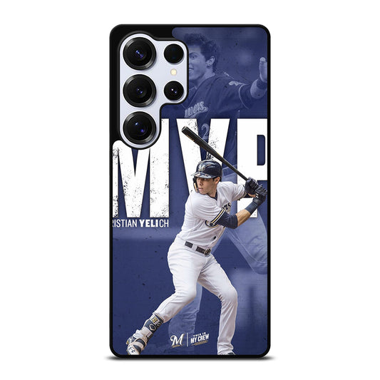 CHRISTIAN YELICH MILWAUKEE BREWERS FOOTBALL 2 Samsung Galaxy S25 Ultra Case Cover