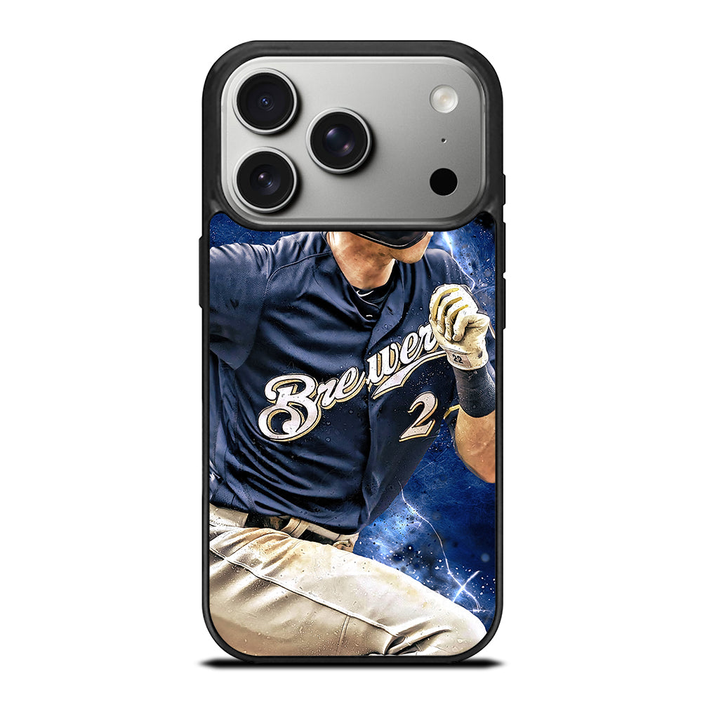 CHRISTIAN YELICH MILWAUKEE BREWERS FOOTBALL iPhone 17 Pro Case Cover
