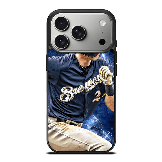 CHRISTIAN YELICH MILWAUKEE BREWERS FOOTBALL iPhone 17 Pro Case Cover