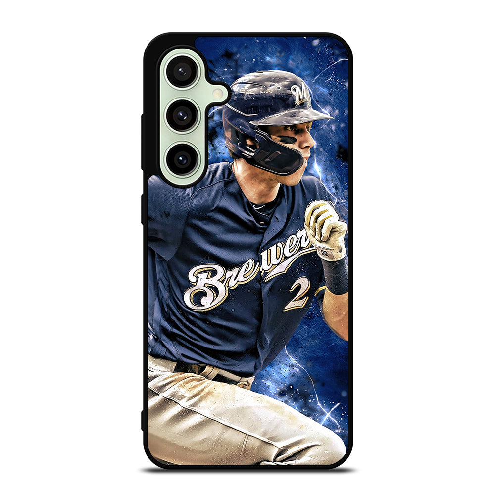 CHRISTIAN YELICH MILWAUKEE BREWERS FOOTBALL Samsung Galaxy S24 FE Case Cover