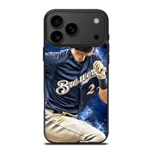 CHRISTIAN YELICH MILWAUKEE BREWERS FOOTBALL iPhone 17 Pro Max Case Cover