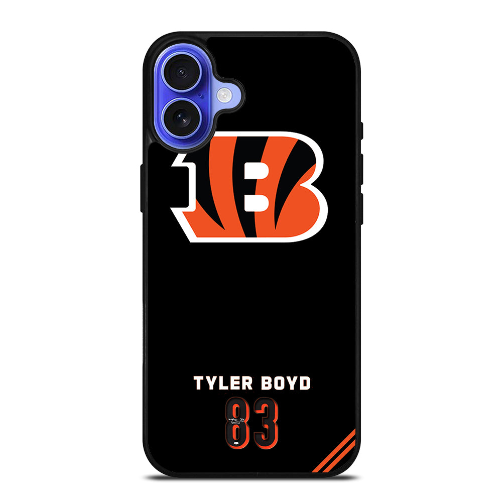 CINCINNATI BENGALS 83 TYLER BOYD iPhone 16 Case Cover