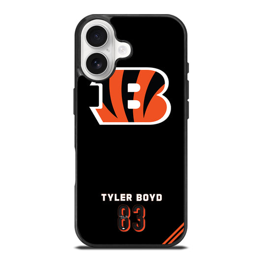 CINCINNATI BENGALS 83 TYLER BOYD iPhone 17 Case Cover