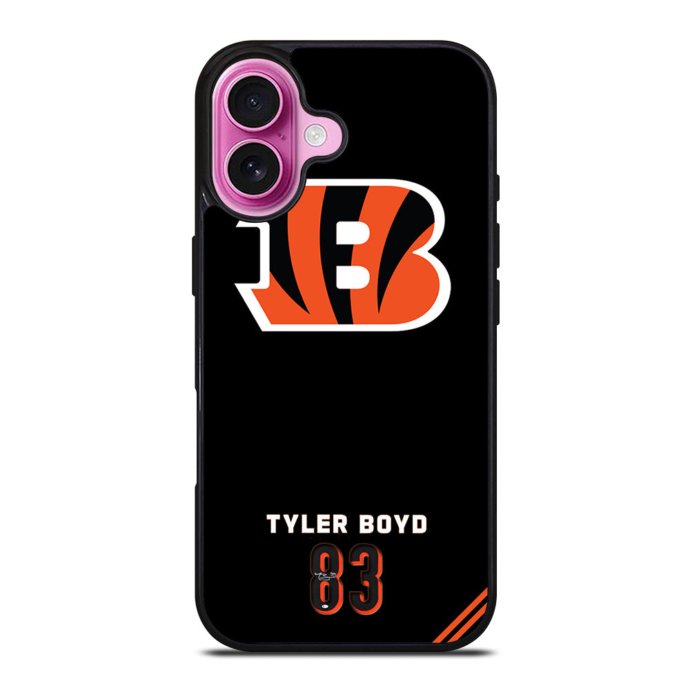 CINCINNATI BENGALS 83 TYLER BOYD iPhone 16 Plus Case Cover