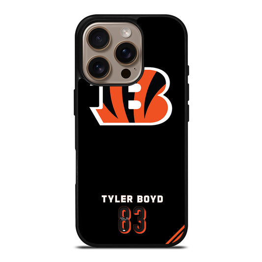 CINCINNATI BENGALS 83 TYLER BOYD iPhone 16 Pro Case Cover