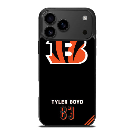 CINCINNATI BENGALS 83 TYLER BOYD iPhone 17 Pro Max Case Cover