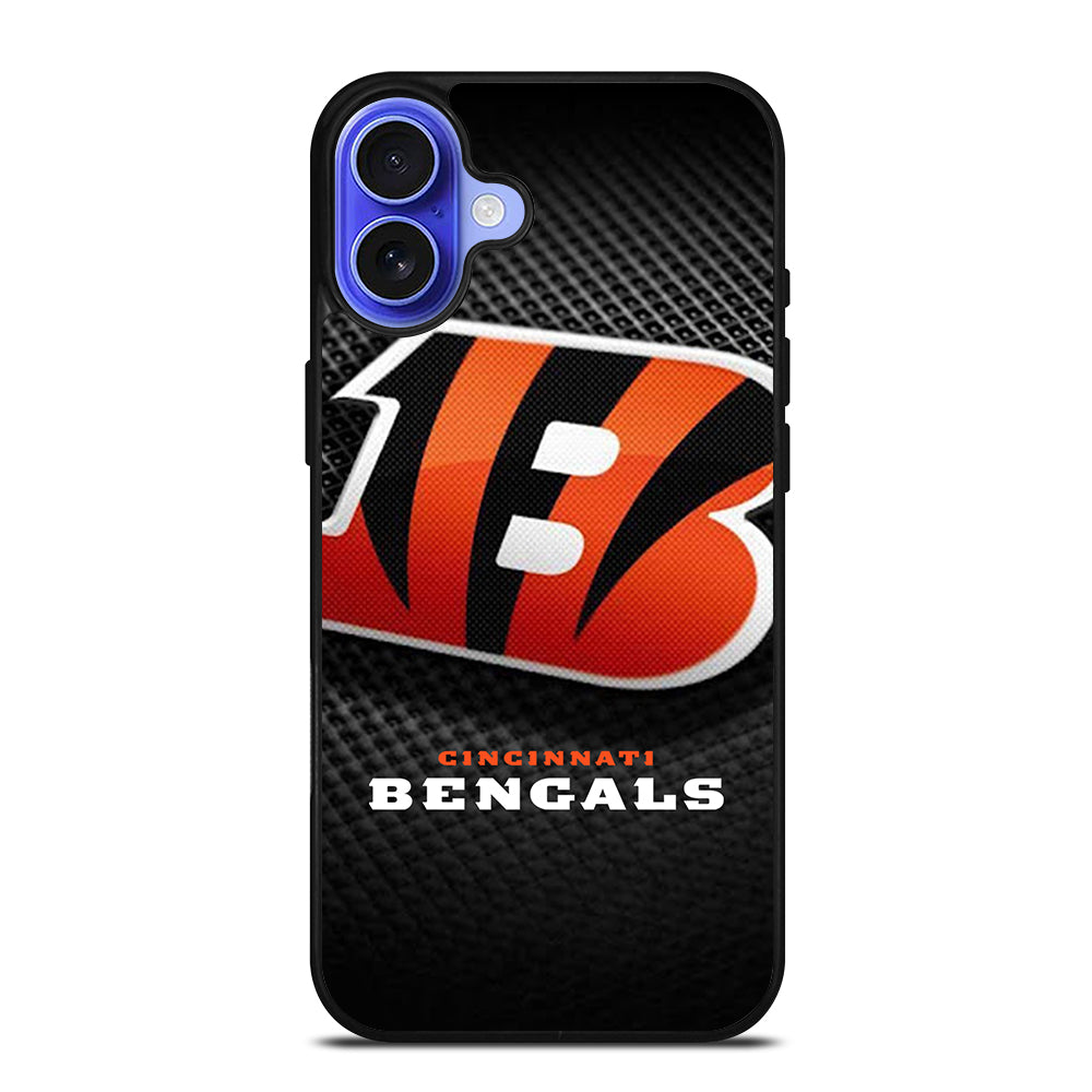 CINCINNATI BENGALS NFL LOGO 3 iPhone 16 Case Cover