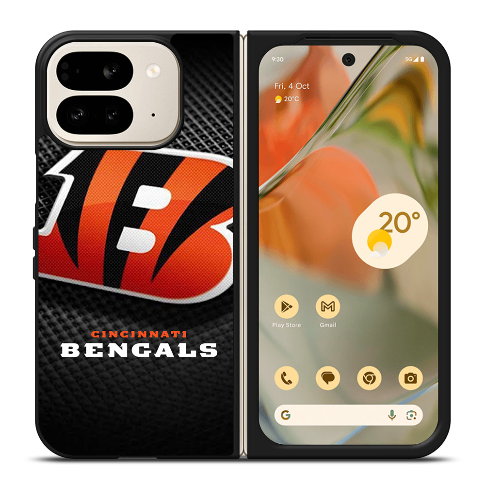 CINCINNATI BENGALS NFL LOGO 3 Google Pixel 9 Pro Fold Case Cover