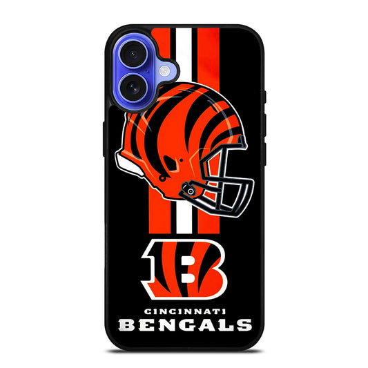 CINCINNATI BENGALS NFL LOGO 4 iPhone 16 Case Cover