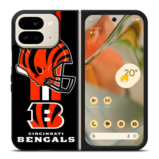 CINCINNATI BENGALS NFL LOGO 4 Google Pixel 9 Pro Fold Case Cover