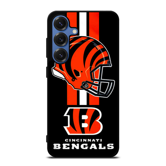 CINCINNATI BENGALS NFL LOGO 4 Samsung Galaxy S25 Case Cover