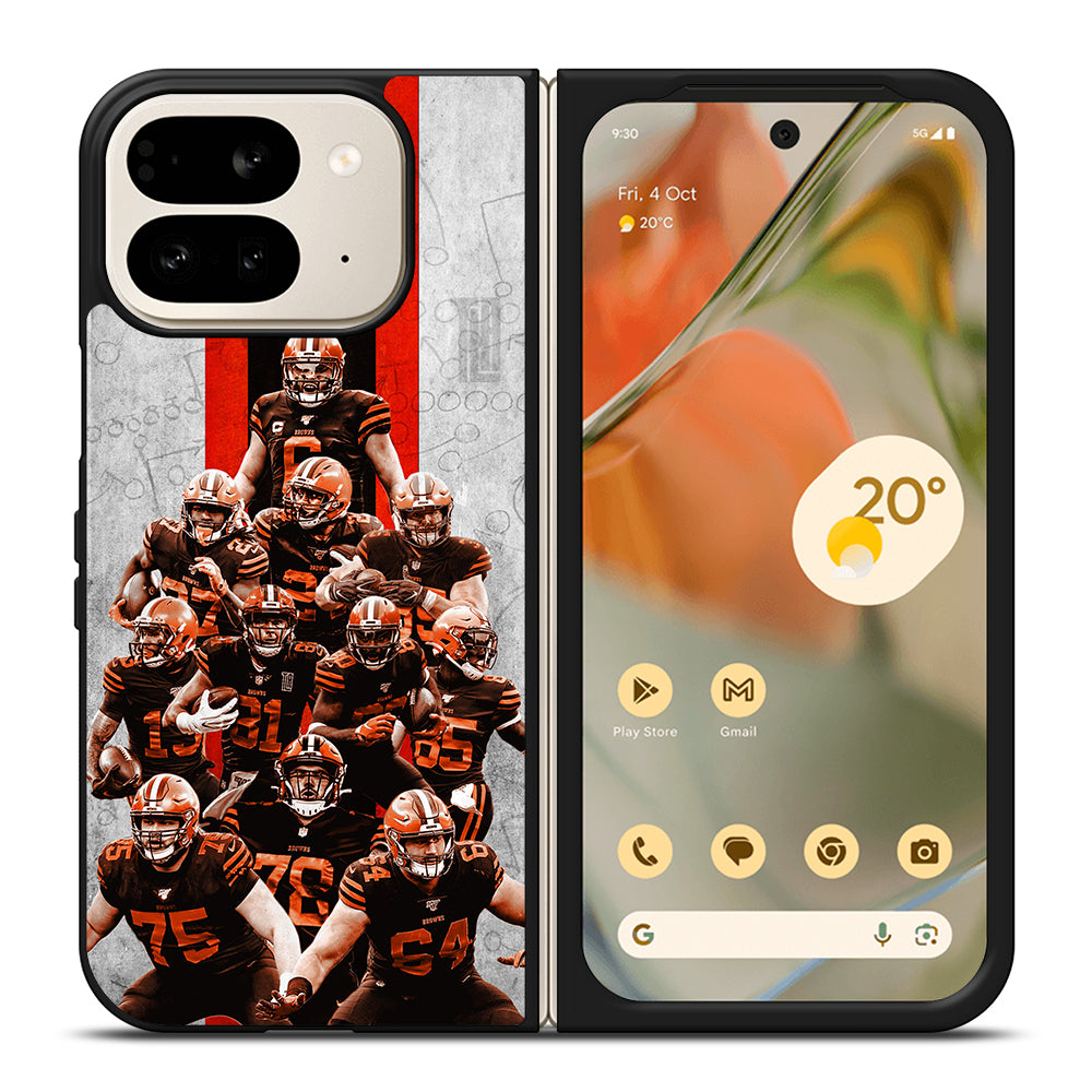 CLEVELAND BROWNS NFL LOGO 1 Google Pixel 9 Pro Fold Case Cover