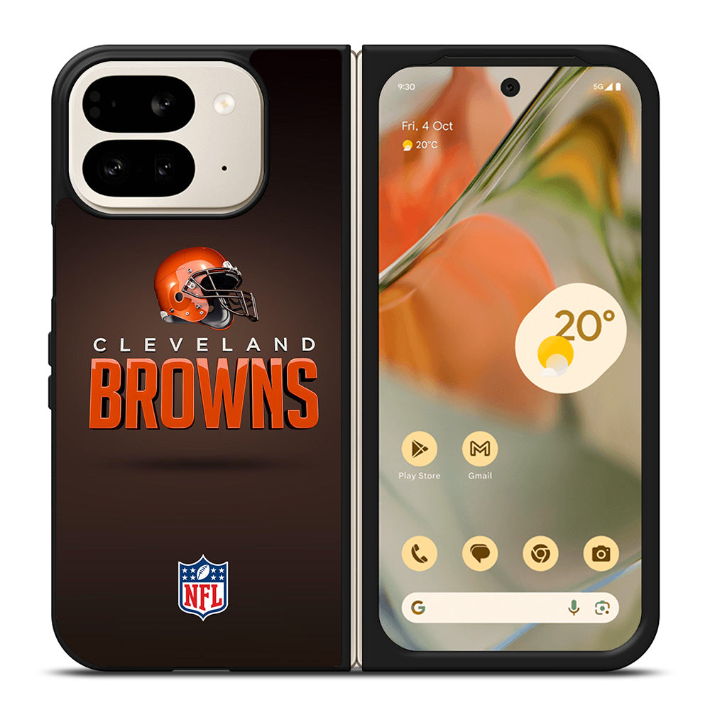 CLEVELAND BROWNS NFL LOGO 3 Google Pixel 9 Pro Fold Case Cover