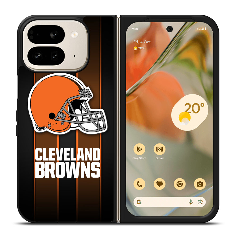 CLEVELAND BROWNS NFL LOGO 4 Google Pixel 9 Pro Fold Case Cover