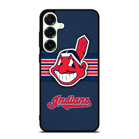 CLEVELAND INDIANS MLB STRIPE Samsung Galaxy S26 Plus Case Cover