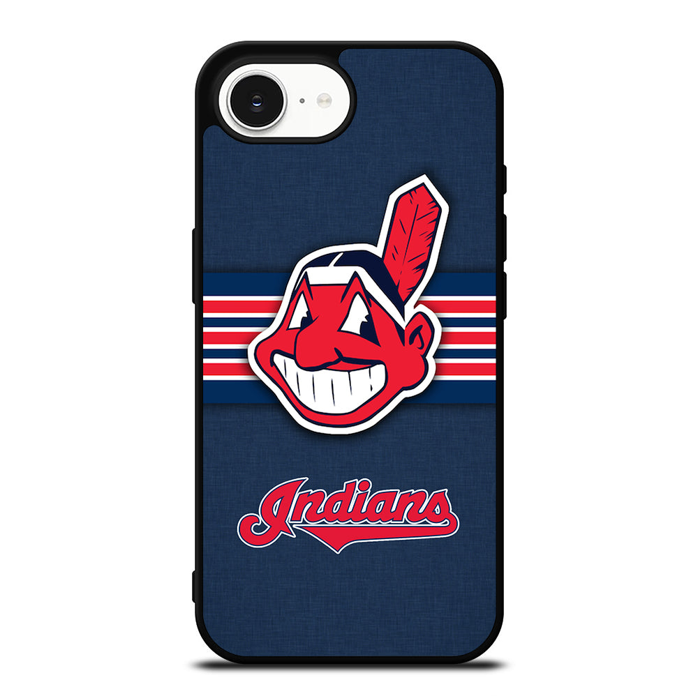 CLEVELAND INDIANS MLB STRIPE iPhone 16e Case Cover