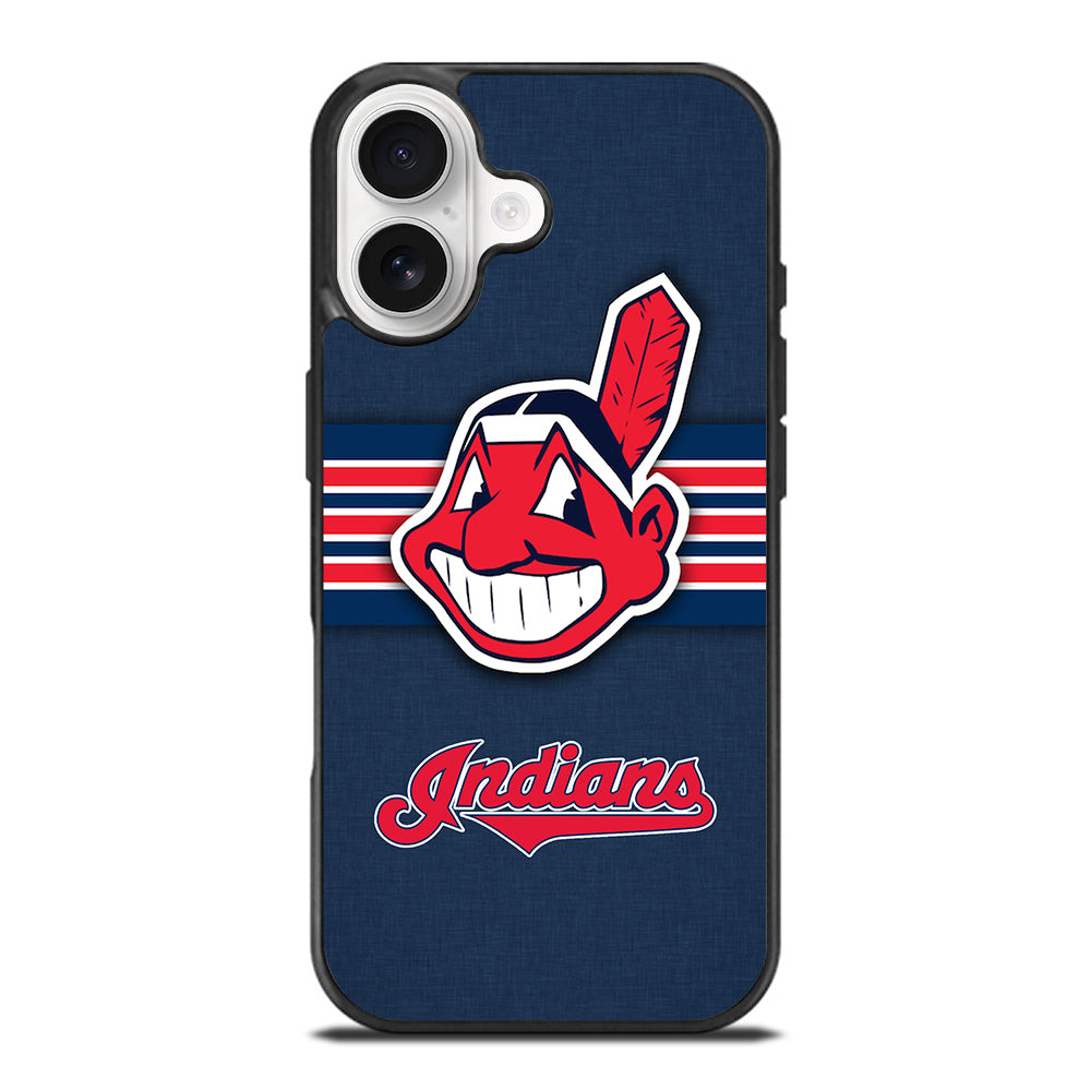 CLEVELAND INDIANS MLB STRIPE iPhone 17 Case Cover