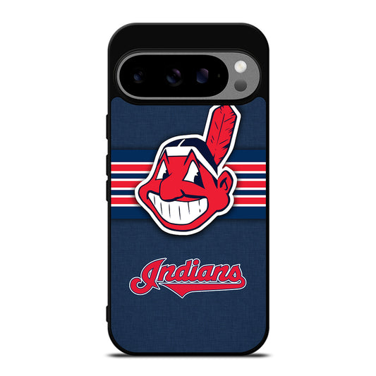 CLEVELAND INDIANS MLB STRIPE Google Pixel 9 Pro XL Case Cover