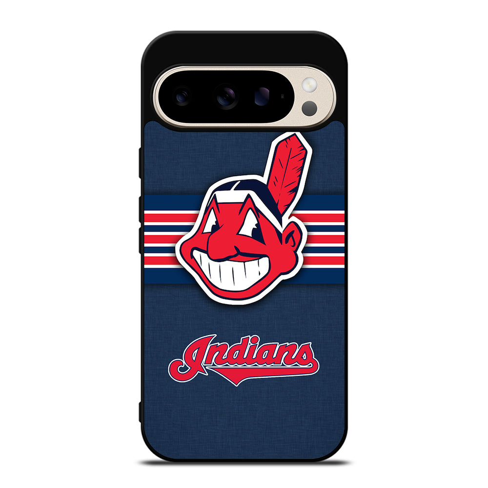 CLEVELAND INDIANS MLB STRIPE Google Pixel 9 Pro Case Cover