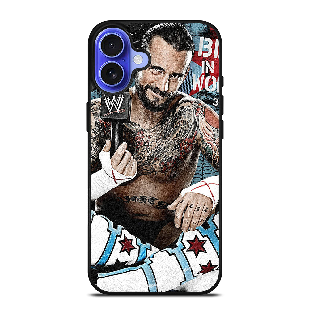 CM PUNK WRESTLER iPhone 16 Case Cover