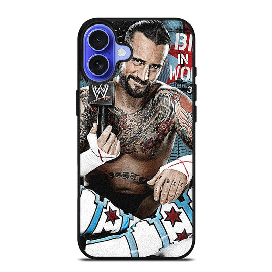 CM PUNK WRESTLER iPhone 16 Case Cover