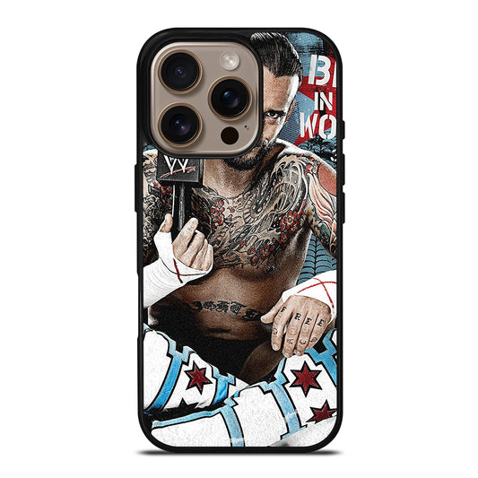 CM PUNK WRESTLER iPhone 16 Pro Case Cover