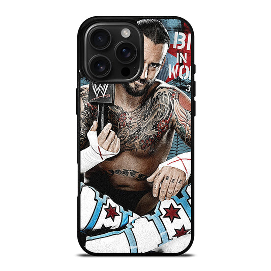 CM PUNK WRESTLER iPhone 16 Pro Max Case Cover