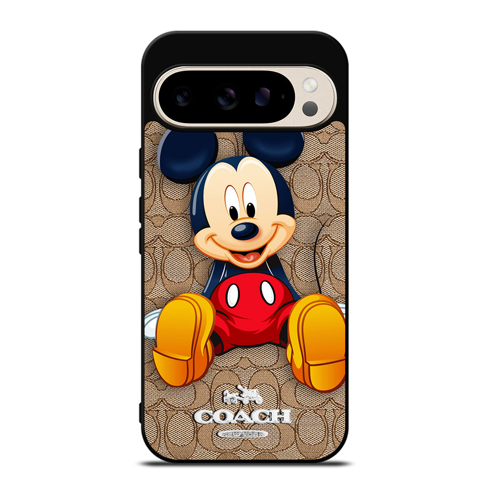 COACH BROWN MICKEY MOUSE Google Pixel 9 Pro Case Cover