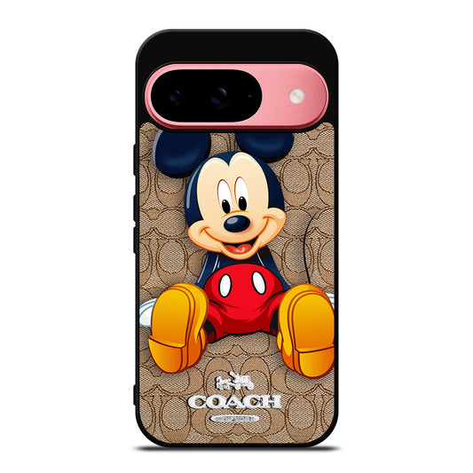 COACH BROWN MICKEY MOUSE Google Pixel 9 Case Cover