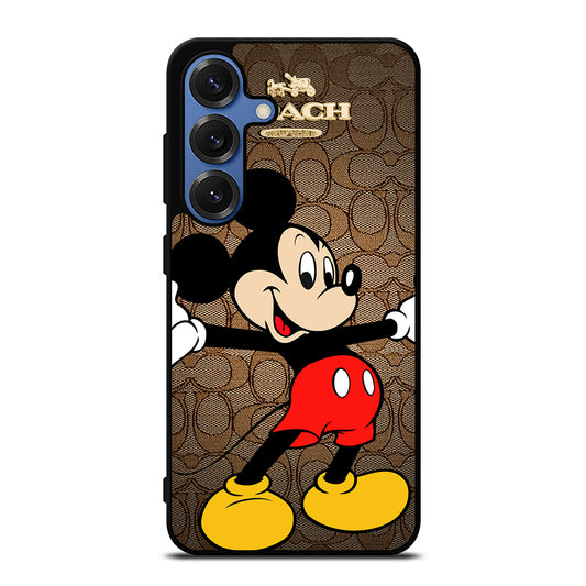 COACH BROWN MICKEY MOUSE 2 Samsung Galaxy S25 Case Cover