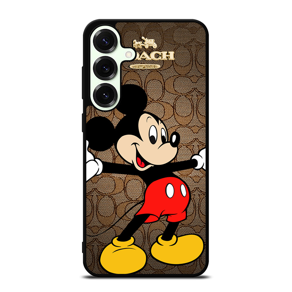 COACH BROWN MICKEY MOUSE 2 Samsung Galaxy S26 Plus Case Cover