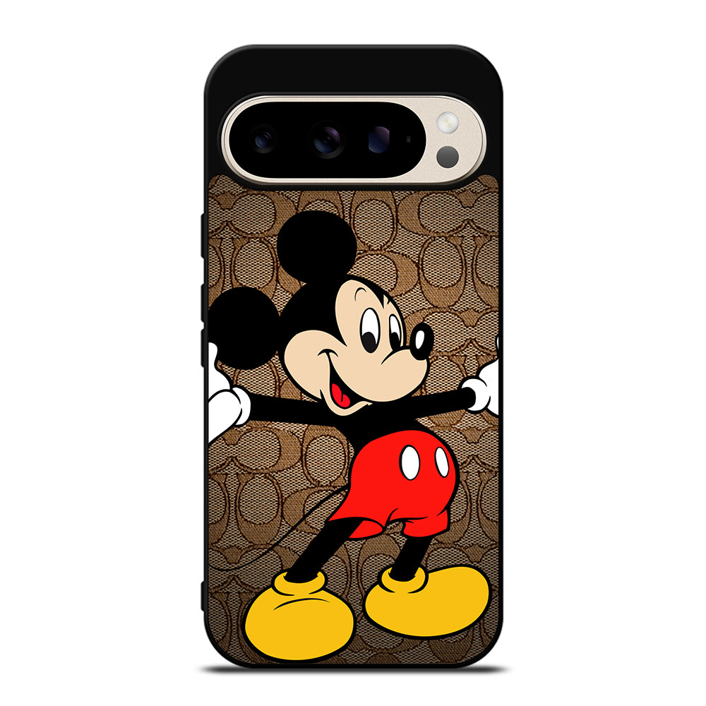 COACH BROWN MICKEY MOUSE 2 Google Pixel 9 Pro Case Cover