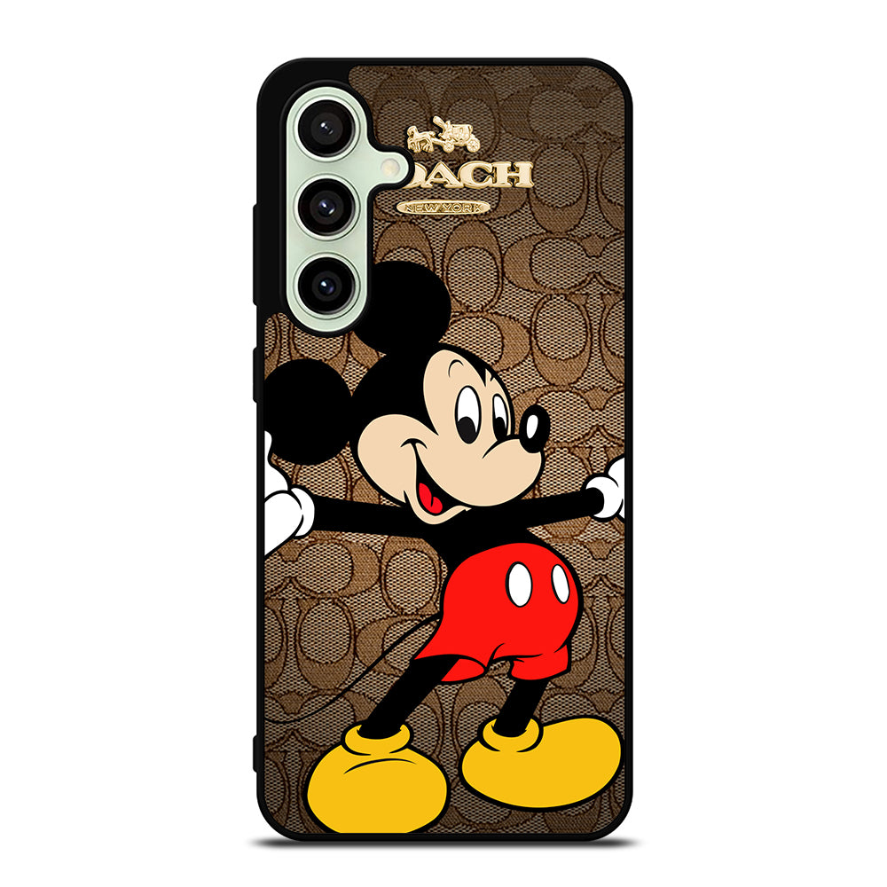 COACH BROWN MICKEY MOUSE 2 Samsung Galaxy S24 FE Case Cover