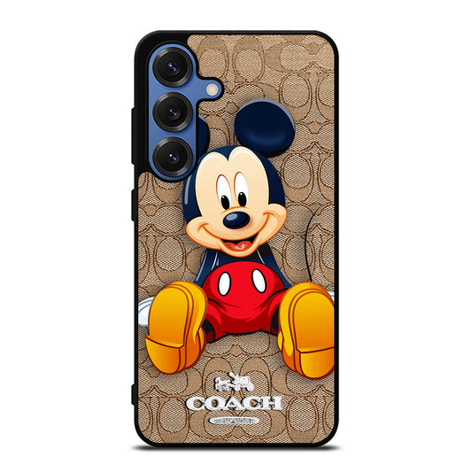 COACH BROWN MICKEY MOUSE Samsung Galaxy S25 Case Cover