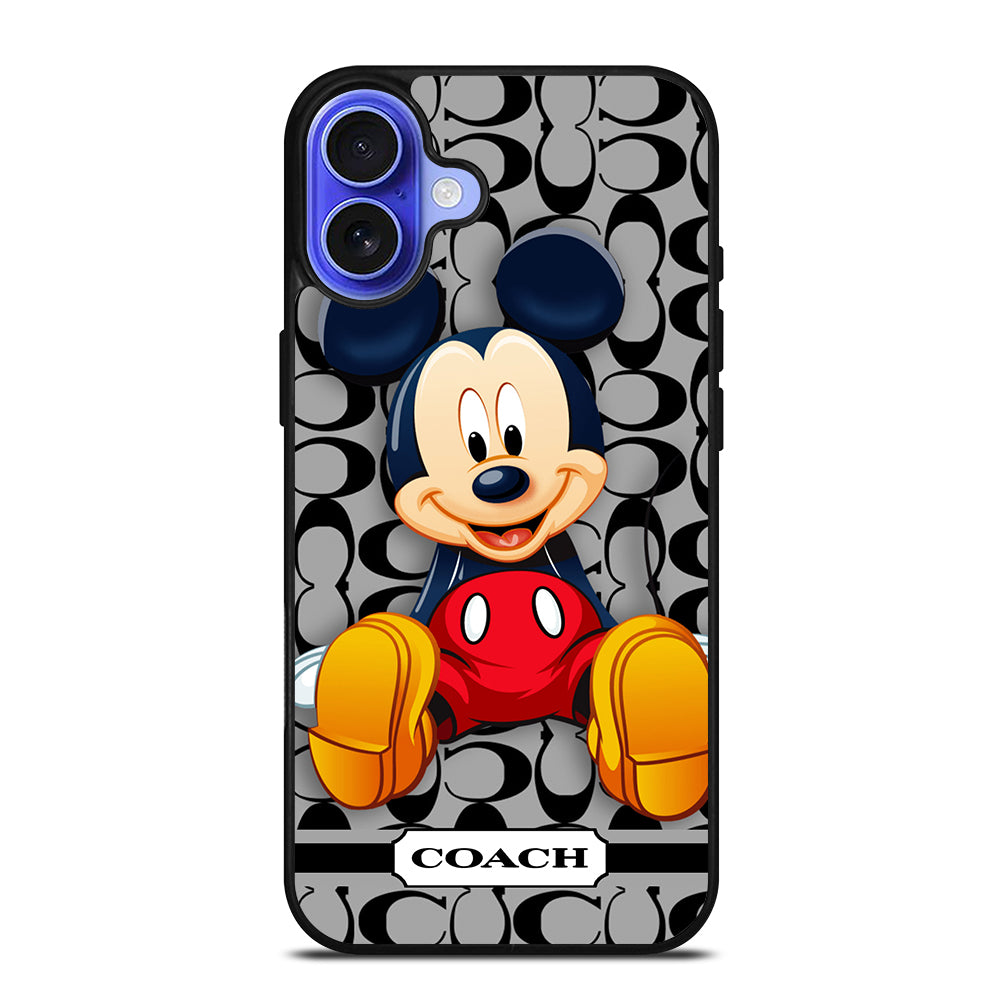 COACH MICKEY MOUSE CARTOON iPhone 16 Case Cover